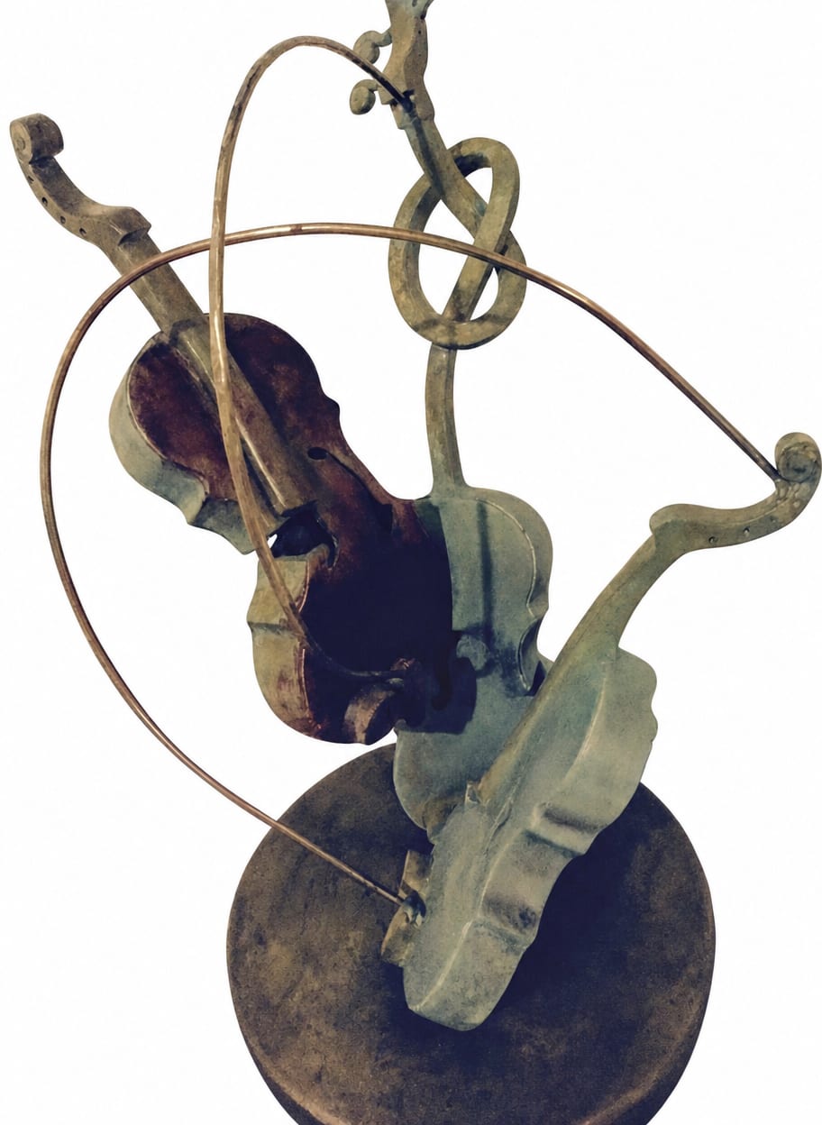 Three Violins — Sculptures