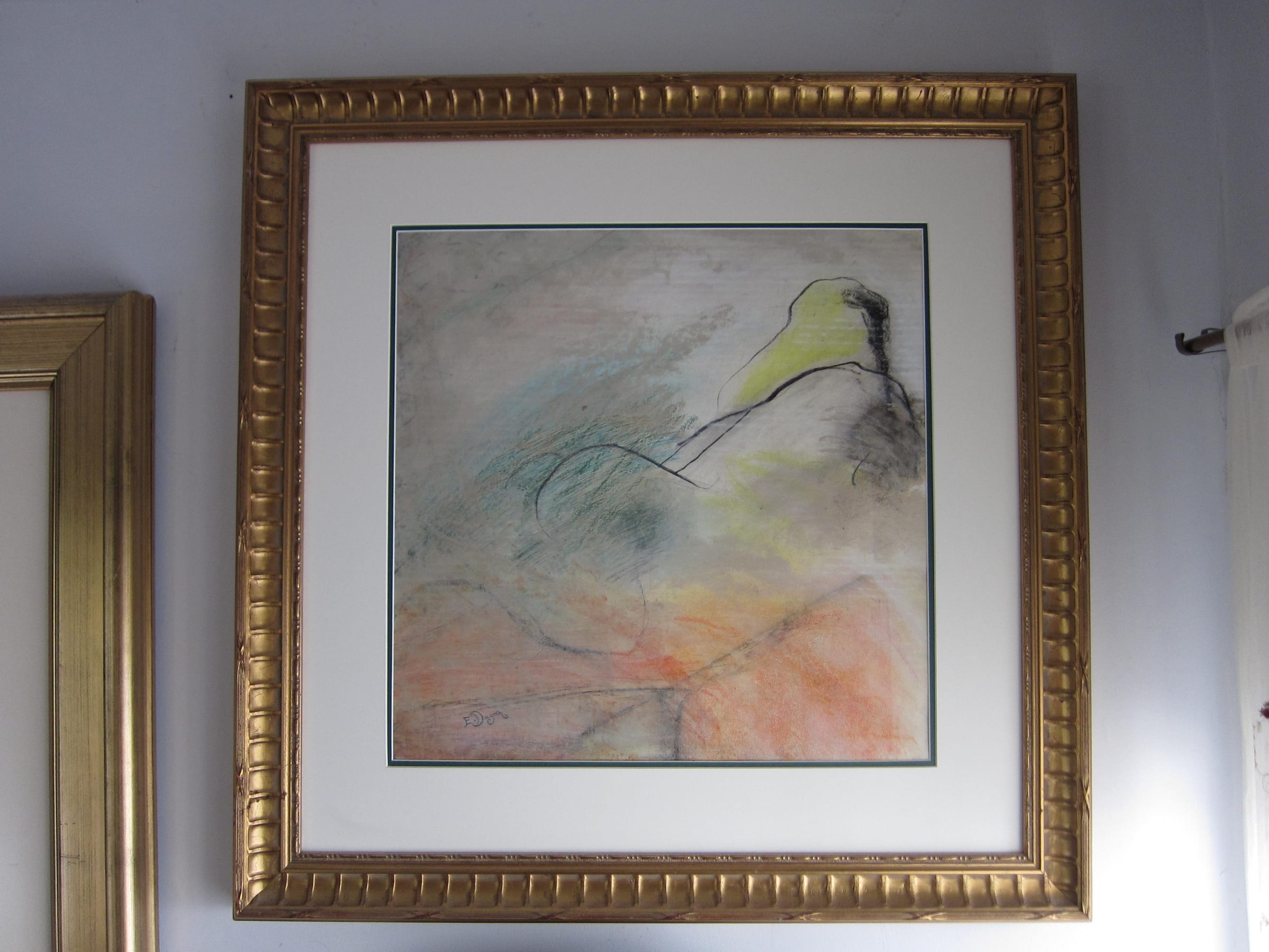 Untitled (Framed Pastel) — Works on Paper