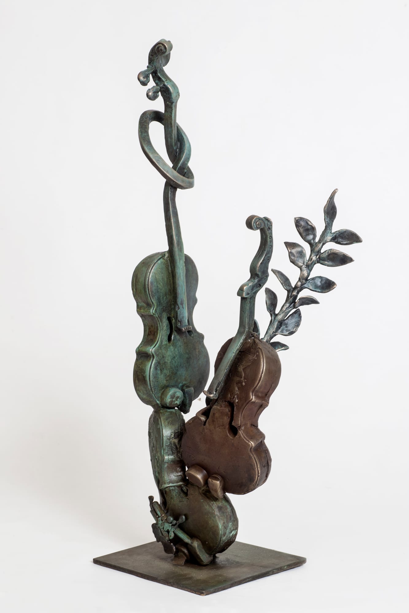 Violins with Olive Branch — Sculptures